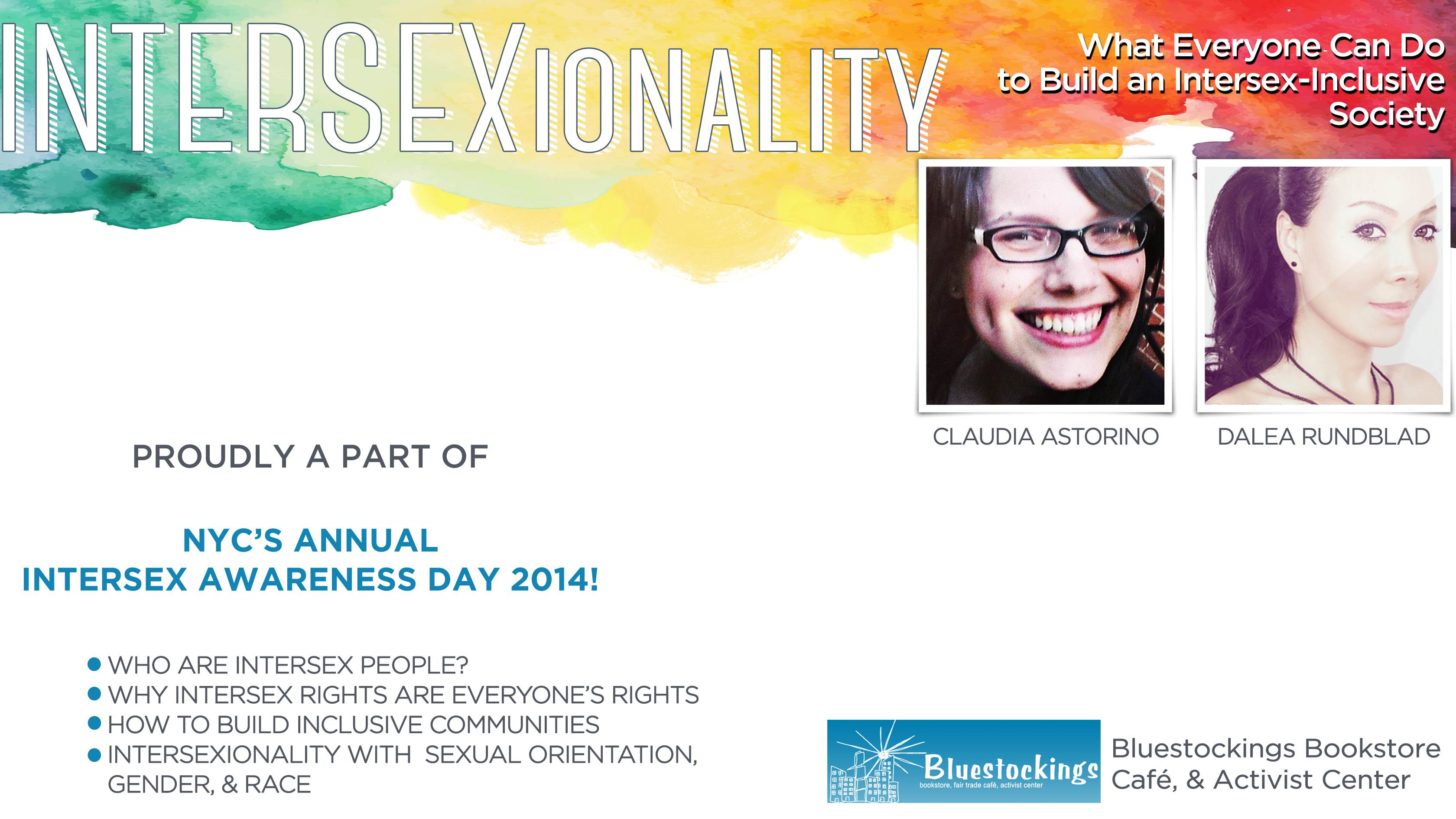 Intersexionalidad Evento En La Ciudad De Nueva York Por El Día De La Visibilidad Intersex Día